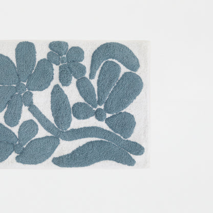 100% Cotton Floral Patterned Bath Mat