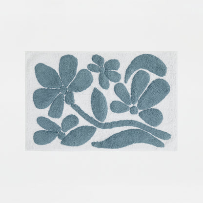 100% Cotton Floral Patterned Bath Mat