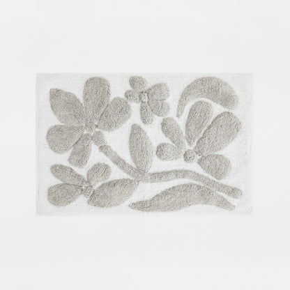 100% Cotton Floral Patterned Bath Mat