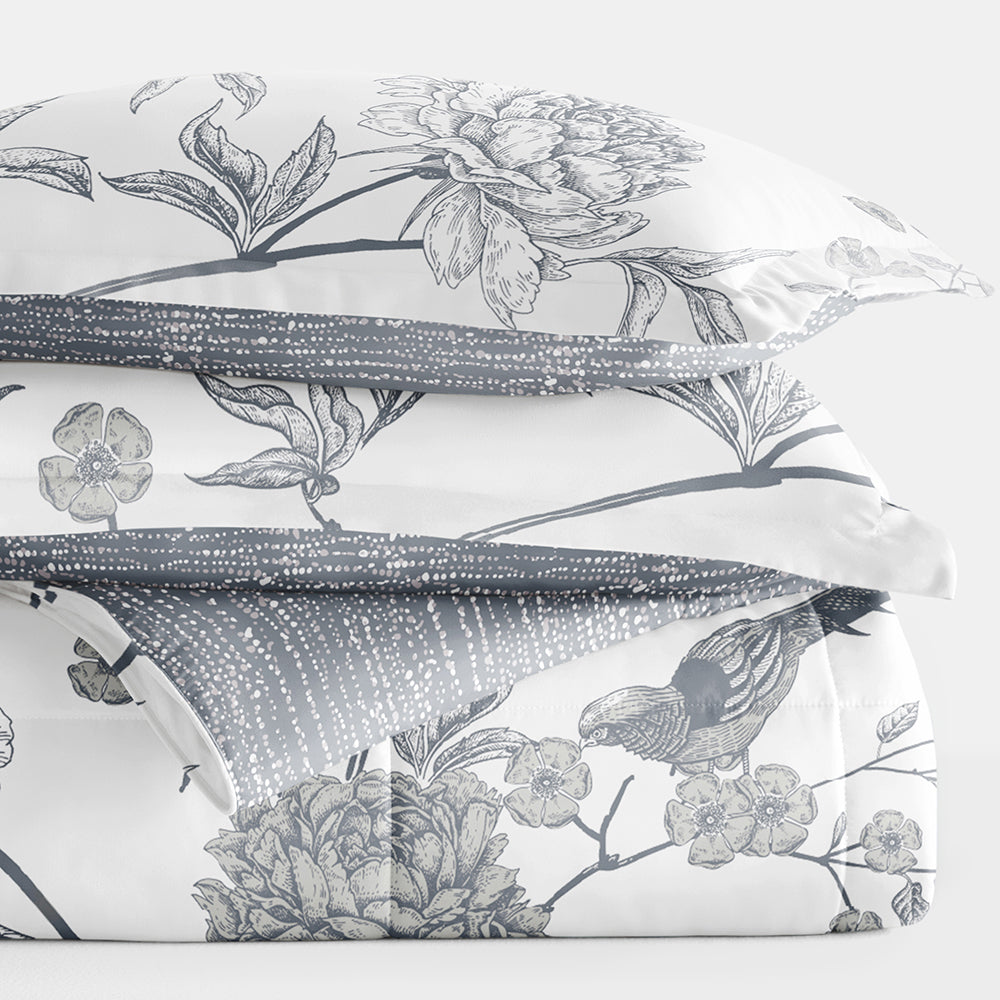 Molly Botanicals Reversible Down-Alternative Comforter Set (Sale) - Linens And Hutch