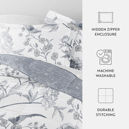 Molly Botanicals Reversible Down-Alternative Comforter Set (Sale) - Linens And Hutch