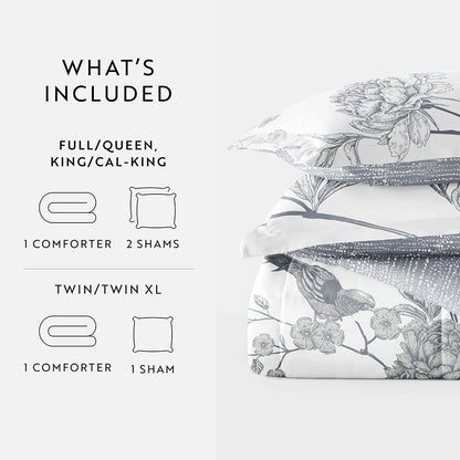 Molly Botanicals Reversible Down-Alternative Comforter Set (Sale) - Linens And Hutch