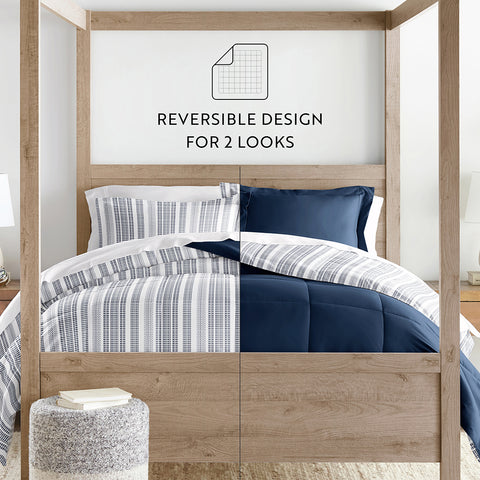 Farmhouse Dreams Reversible Down-Alternative Comforter Set