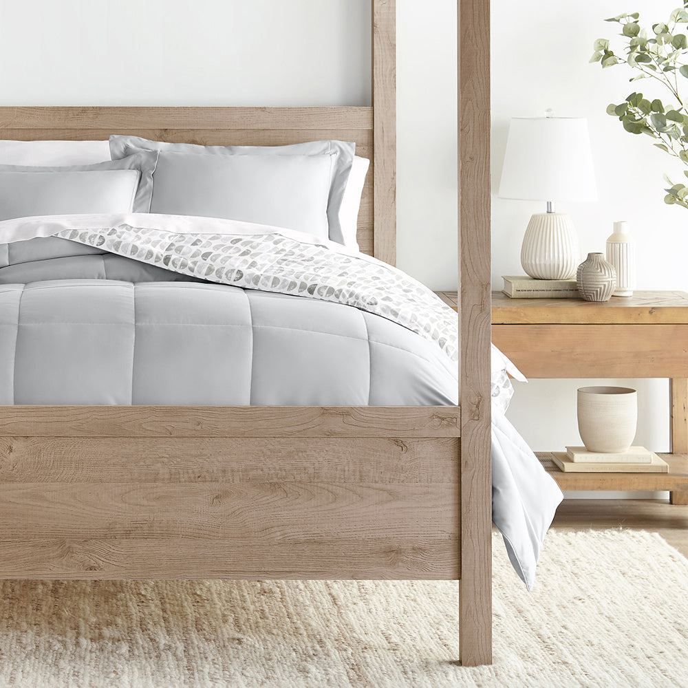 Moonlight Stars Reversible Down-Alternative Comforter Set (Sale) - Linens And Hutch