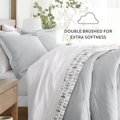 Moonlight Stars Reversible Down-Alternative Comforter Set (Sale) - Linens And Hutch