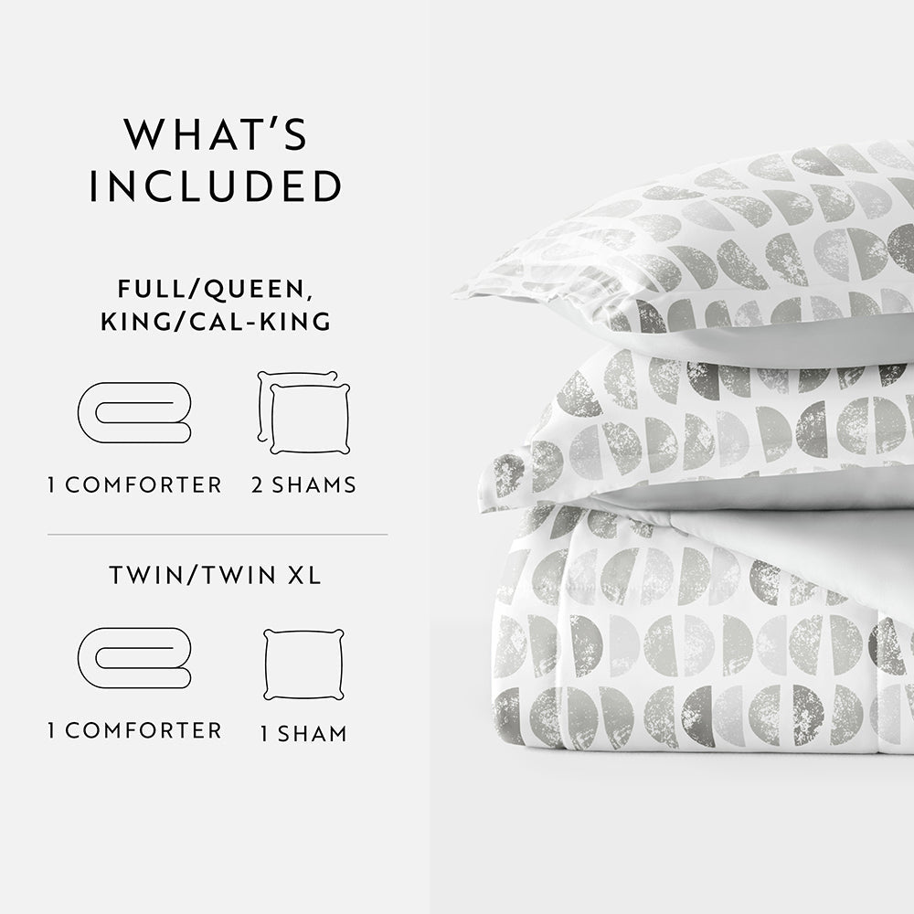 Moonlight Stars Reversible Down-Alternative Comforter Set (Sale) - Linens And Hutch