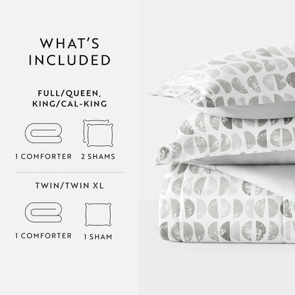 Moonlight Stars Reversible Down-Alternative Comforter Set (Sale) - Linens And Hutch