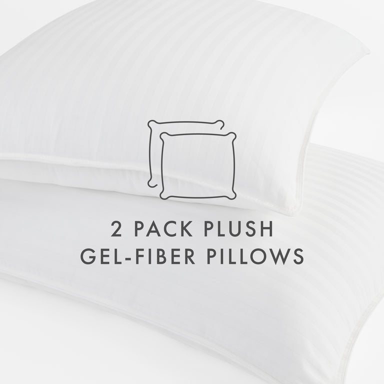 Buy Plush DownAlternative GelFiber Pillow (2Pack) LINENS & HUTCH