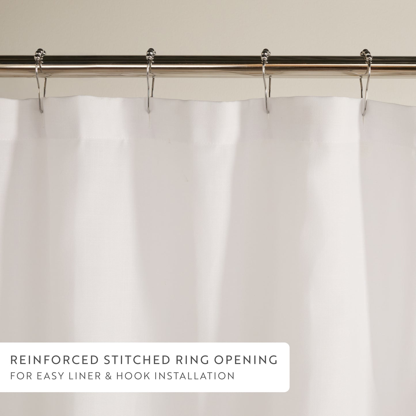Wild Flowers Patterned Shower Curtain