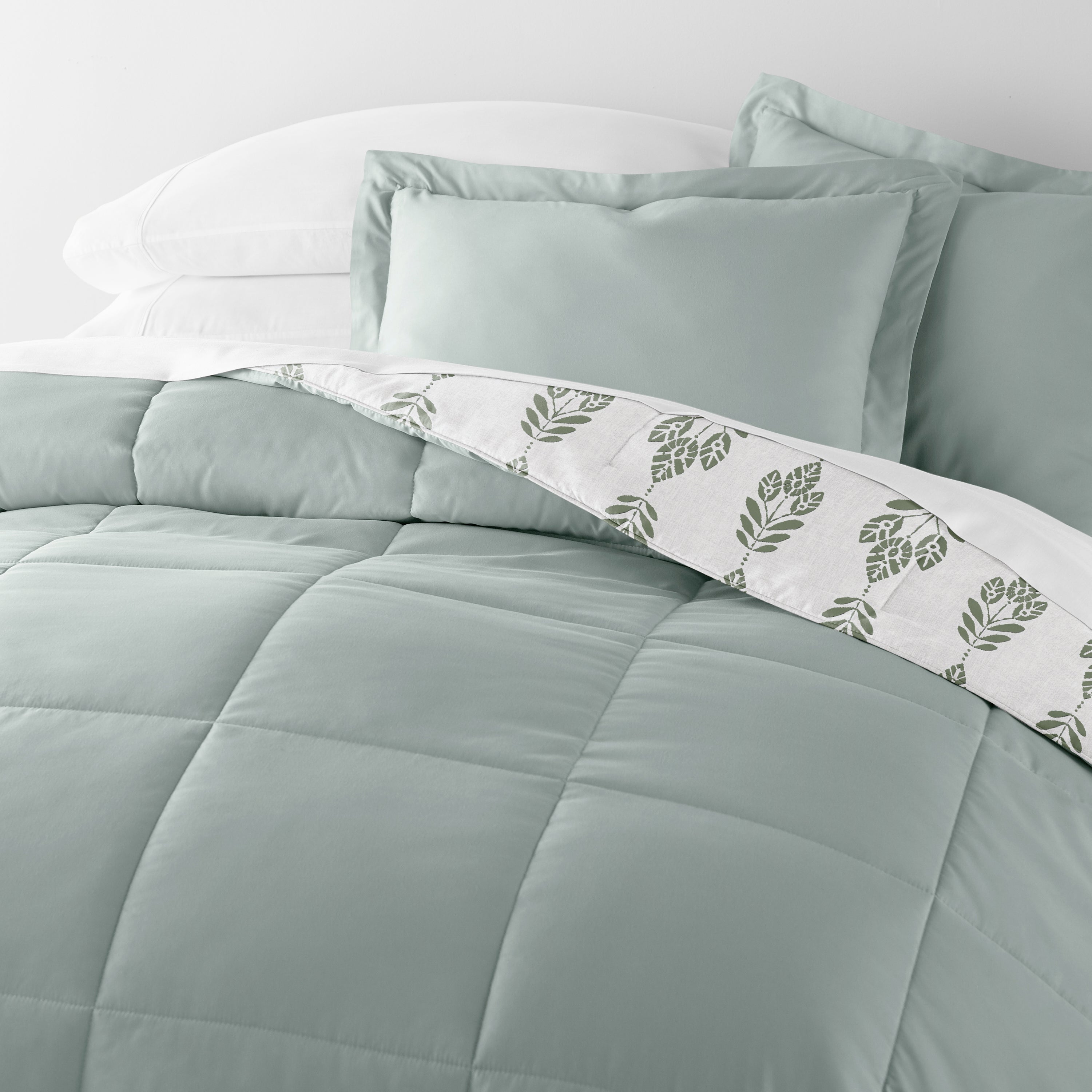 Back Comforter Designs Buy Folk Leaves Reversible Down-Alternative Comforter Set | LINENS & HUTCH