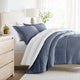 Stone, Stitched Stripe Reversible Down-Alternative Comforter Set