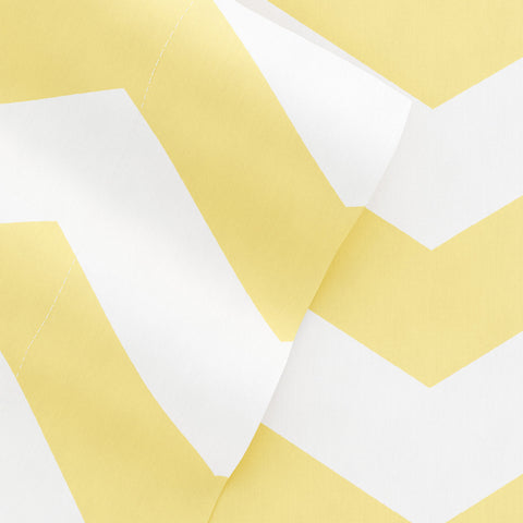 Yellow, Arrow Pattern 4-Piece Sheet Set