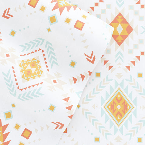 Aztec Dreams Pattern 4-Piece Sheet Set - Sale