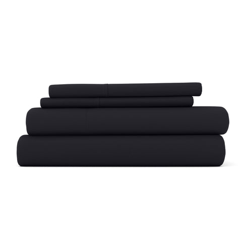 Black, 4-Piece Essential Sheet Set