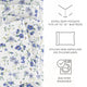 Blossoms Pattern 4-Piece Sheet Set - Sale