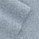 Light Blue, Chambray Style Pattern 4-Piece Sheet Set