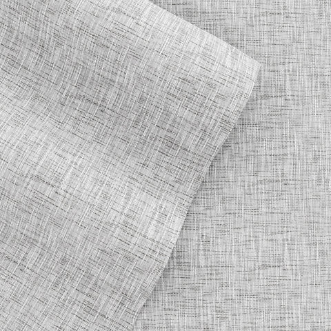 Light Gray, Chambray Style Pattern 4-Piece Sheet Set