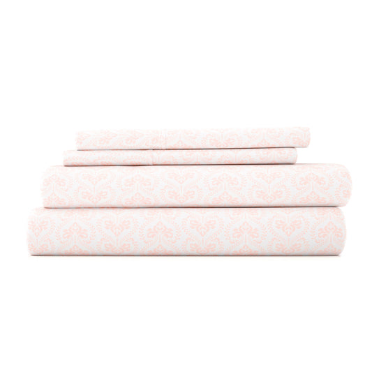 Classic in Pink Pattern 4-Piece Sheet Set - Sale - Linens And Hutch