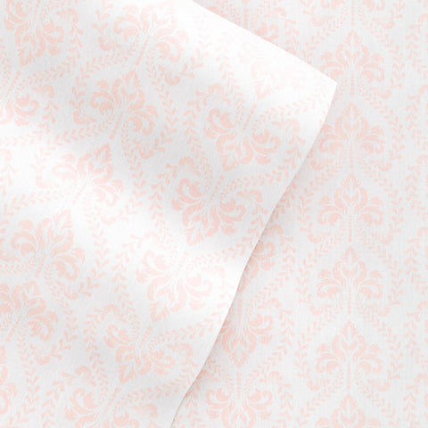 Classic in Pink Pattern 4-Piece Sheet Set