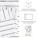 Distressed Field Stripe Pattern 4-Piece Sheet Set