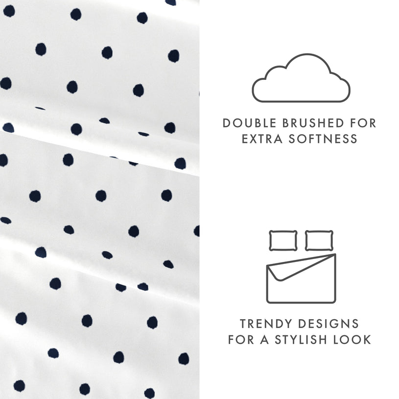 Dots Pattern 4-Piece Sheet Set - Sale