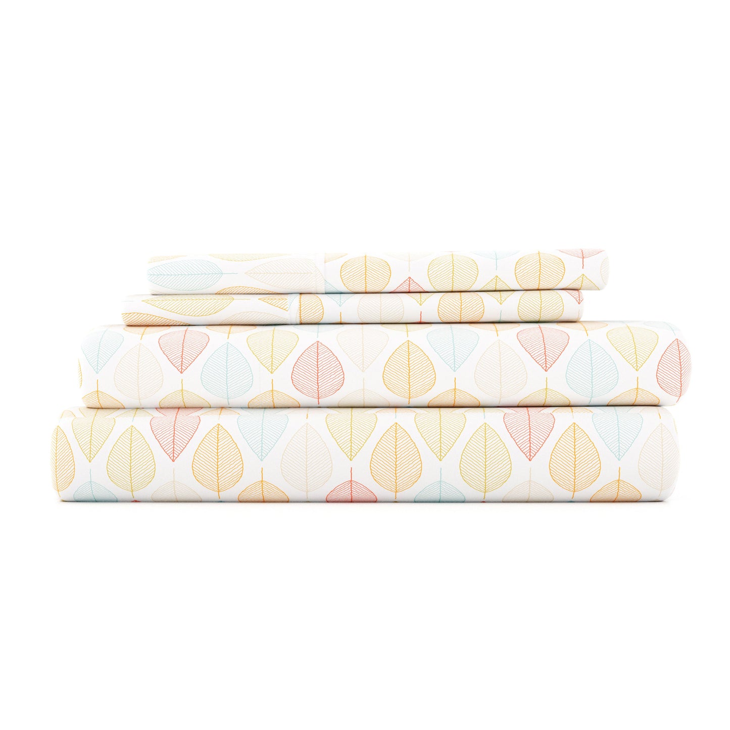 Leaf Pattern 4-Piece Sheet Set - Sale - Linens And Hutch