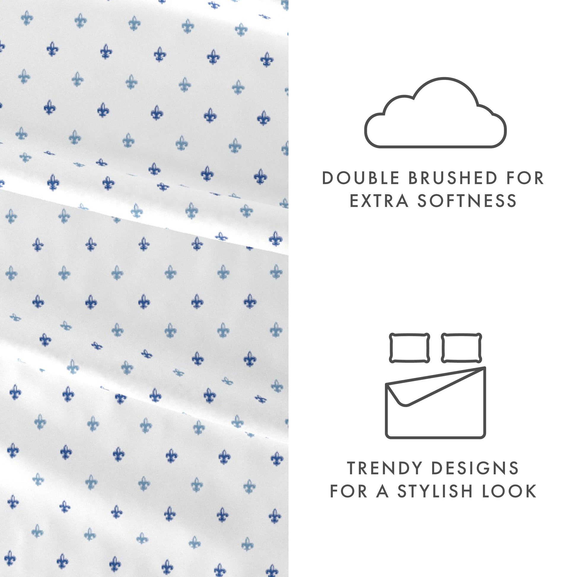 Lily Pattern 4-Piece Sheet Set - Sale - Linens And Hutch