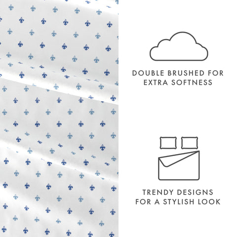 Lily Pattern 4-Piece Sheet Set - Sale