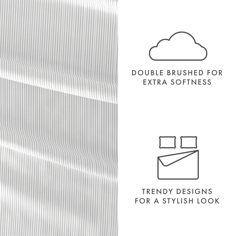 Pinstriped Pattern 4-Piece Sheet Set - Sale