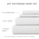 Pinstriped Pattern 4-Piece Sheet Set - Sale
