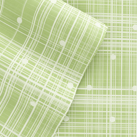 Moss, Polkadot Pattern 4-Piece Sheet Set