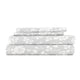 Rose Gray Pattern 4-Piece Sheet Set - Sale