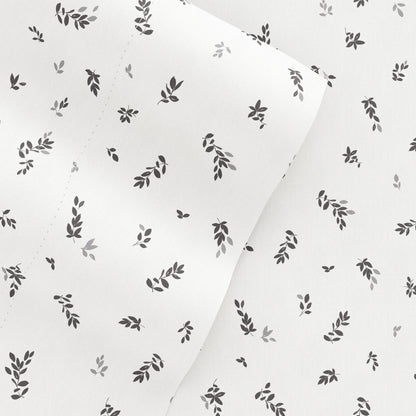 Spotted Leaves Pattern 4-Piece Sheet Set - Sale - Linens And Hutch