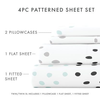 Trio Pattern 4-Piece Sheet Set - Sale - Linens And Hutch