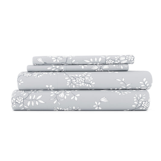Trellis Vine Pattern 4-Piece Sheet Set - Sale - Linens And Hutch