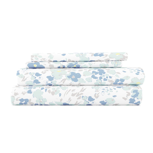 Violets Pattern 4-Piece Sheet Set - Sale - Linens And Hutch