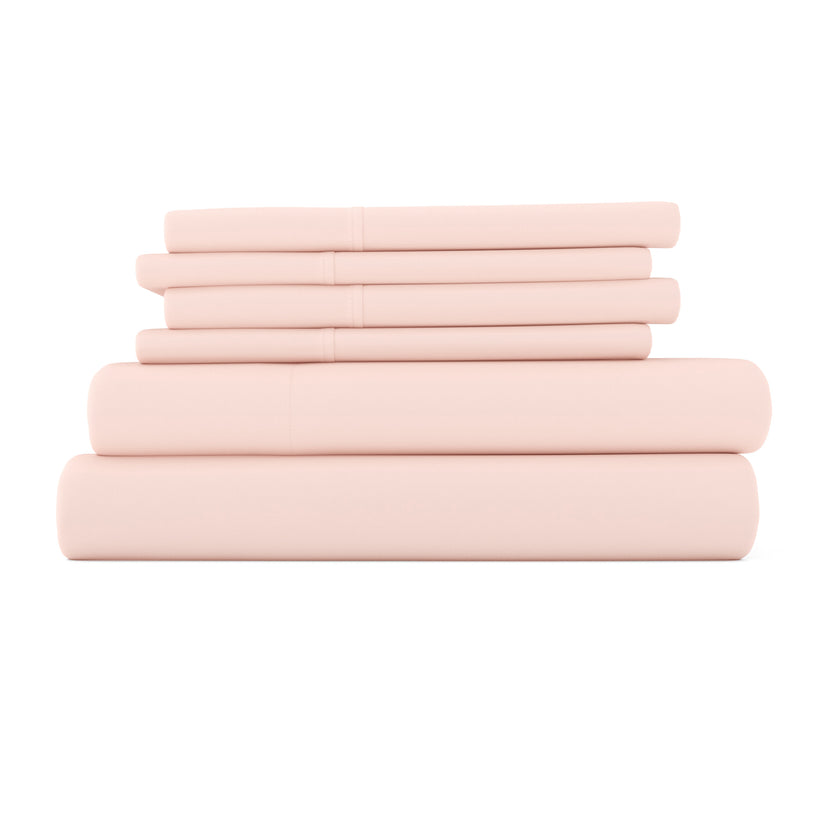 Blush, 6-Piece Essential Spring Sheet Set