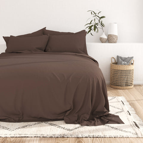 Linen Market 6 Piece Bed Sheet Set, Taupe, Queen