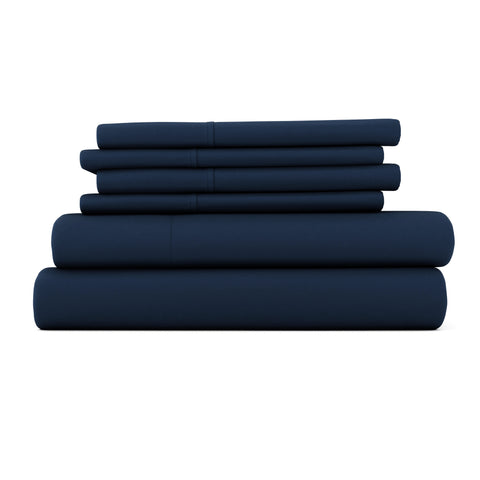 Navy, 6-Piece Essential Sheet Set