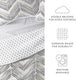 Diamond Chevron Reversible Quilted Coverlet Set