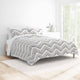 Diamond Chevron Reversible Quilted Coverlet Set