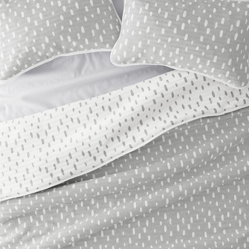 Painted Dots Reversible Quilted Coverlet Set