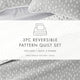 Painted Dots Reversible Quilted Coverlet Set