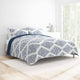Distressed Diamond Reversible Quilted Coverlet Set