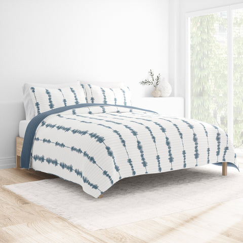 Shibori Reversible Quilted Coverlet Set