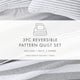 Summer Stripes Reversible Quilted Coverlet Set
