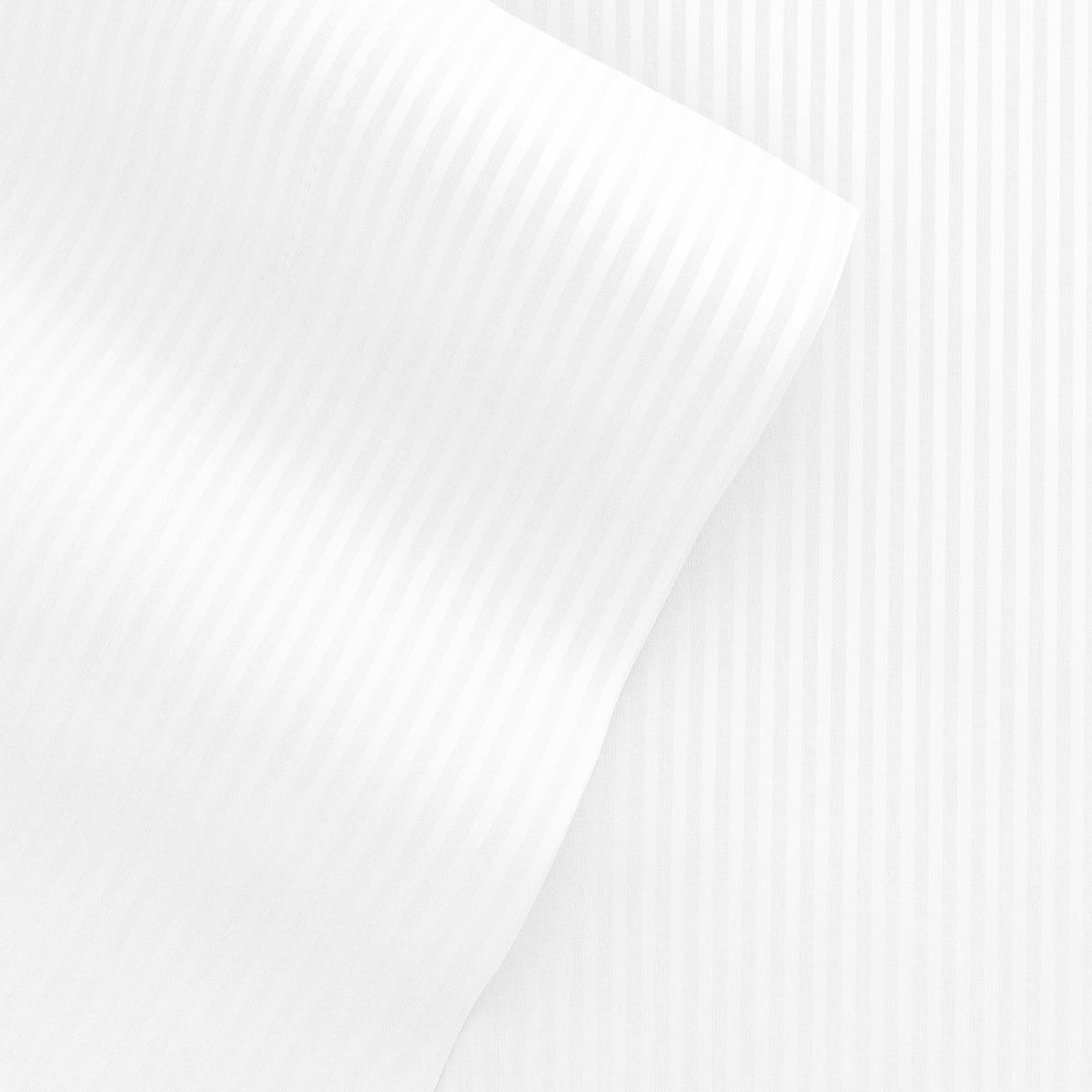 White, Striped Embossed 4-Piece Sheet Set