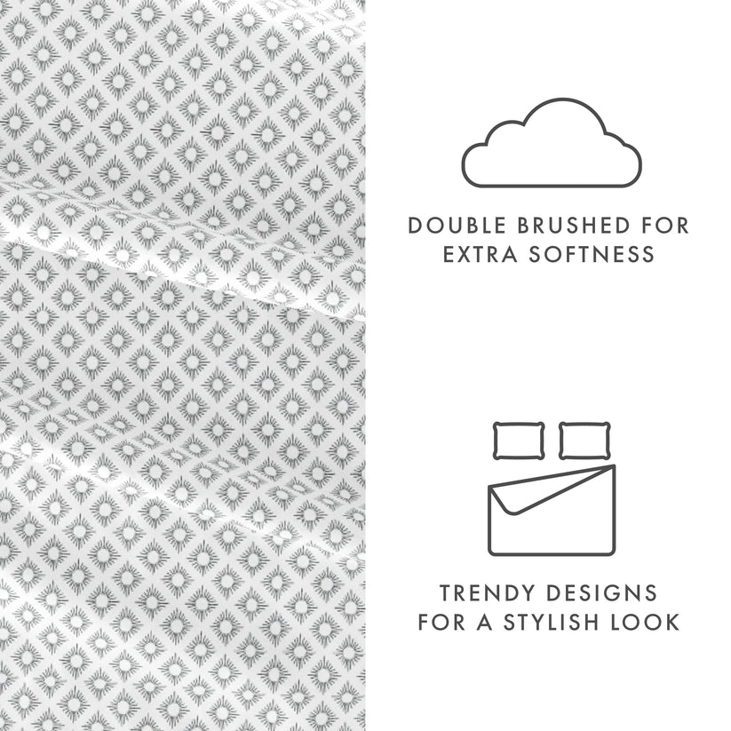 Polaris Pattern 4-Piece Sheet Set – Linens And Hutch