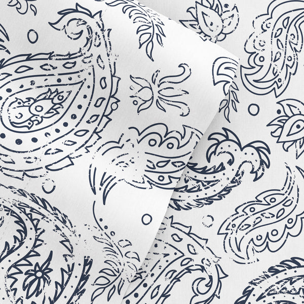 Coarse Paisley Patterned 4-Piece Sheet Set - Linens and Hutch – Linens ...